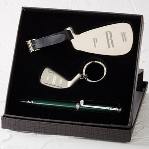 Gentleman's Monogram Personalized Golf Gift Set