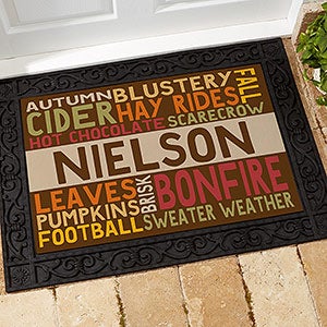 Fall Fun Personalized Doormat- 18x27
