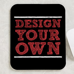 Design Your Own Personalized Vertical Mouse Pad - Black