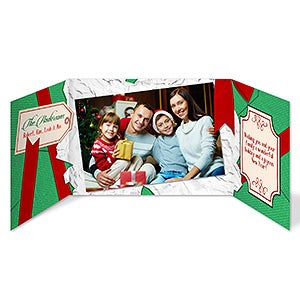 Christmas Gift Personalized Gatefold Christmas Cards