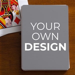 Design Your Own Custom Playing Cards- Grey