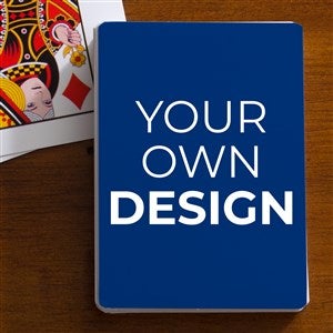 Design Your Own Custom Playing Cards- Blue