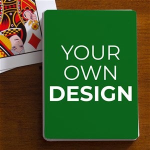 Design Your Own Custom Playing Cards- Green