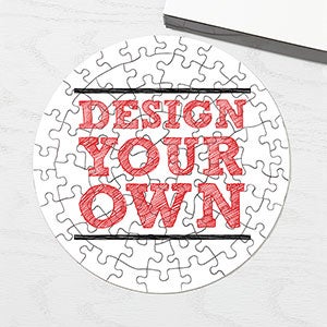 Design Your Own Personalized 68 Piece Round Puzzle