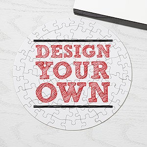 Design Your Own Personalized 68 Piece Round Puzzle