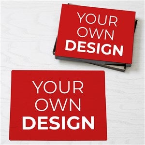 Design Your Own Personalized 25 Piece Rectangle Puzzle- Red