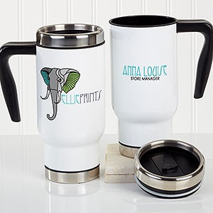 Corporate Custom Logo Personalized Travel Mugs - 16187