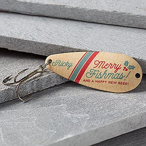 Personalized Christmas Fishing Lure - Merry Fishmas