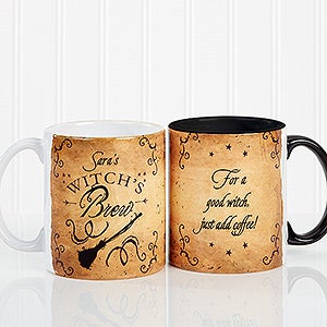 Personalized Halloween Coffee Mug - Witch