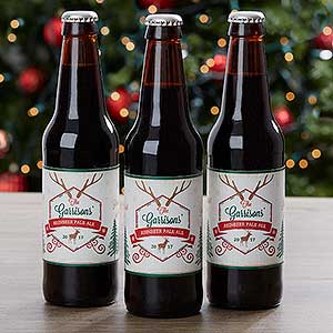 Holiday Brew Personalized Beer Bottle Labels