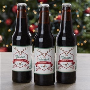 Custom Beer Bottle Labels - Holiday Brew - 6 labels