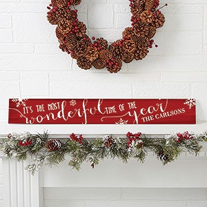 Christmas Quotes Personalized Wooden Sign