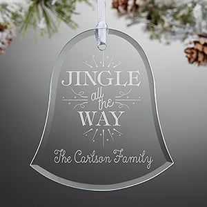 Jingle All The Way Personalized Bell Ornament