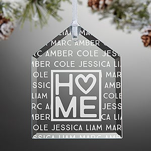 Home Is Love Personalized Ornament