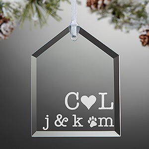 Family Initials Personalized Ornament