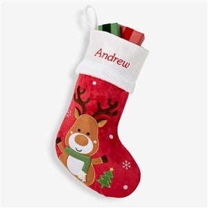 Santa Claus Lane Personalized Stocking-Reindeer - #16275-R