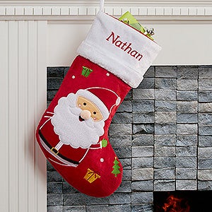 Santa Claus Lane Personalized Stocking-Santa