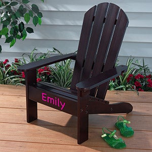 KidKraft Personalized Adirondack Chair - Espresso