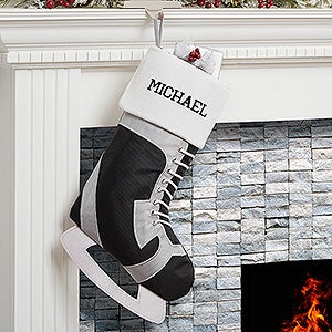 Hockey Skate Personalized Stocking - #16289