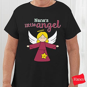 Her Lil' Angels Personalized Ladies Fitted Tee
