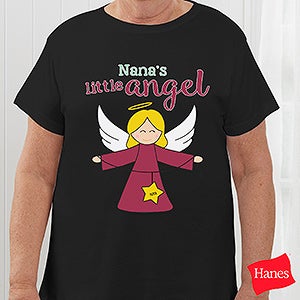 Her Lil' Angels Personalized Ladies Fitted Tee