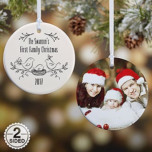 personalized christmas famliy ornament our first family personalized christmas famliy ornament our first family