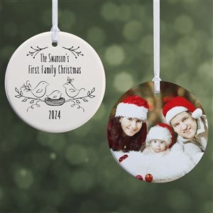 Our 1st Family Christmas Personalized Ornament- 2.85" Glossy - 2 Sided - #16295-2