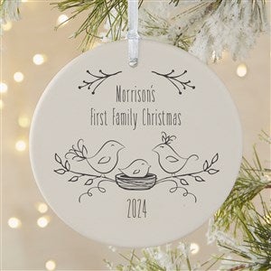 Our 1st Family Christmas Personalized Ornament-3.75" Matte - 1 Sided - #16295-1L