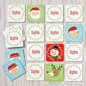 Christmas Characters Personalized Memory Game