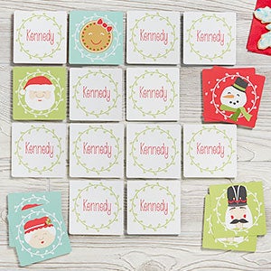 Personalized Memory Game for Kids - Christmas Characters