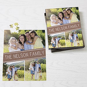 Family Photo Collage Personalized Puzzle