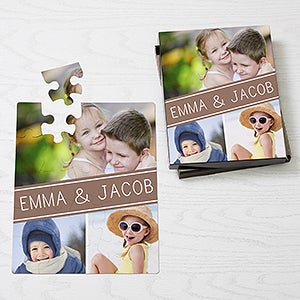 Family Photo Collage Personalized Puzzle