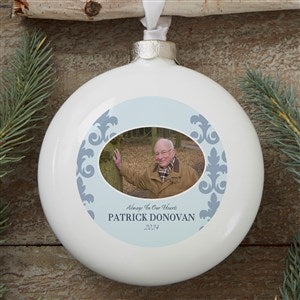 In Loving Memory Deluxe Photo Memorial Ornament For Him
