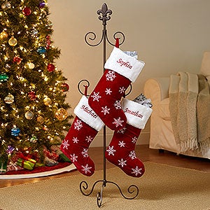 Fleur De Lis Christmas Stocking Hanger Stands