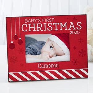 christmas frame baby personalized 1st gifts inch