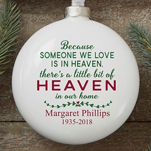 personalized memorial christmas ornament heaven in our home 16368 - Christmas Decorations In Memory Of A Loved One personalized memorial christmas ornament heaven in our home 16368 - Christmas Decorations In Memory Of A Loved One