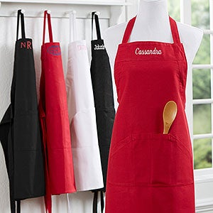 Embroidered Kitchen Apron - Name