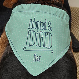 I'm Adopted Personalized Dog Bandana