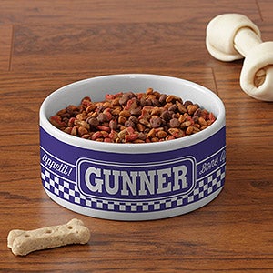 Personalized Pet Bowl - Pet Pun - Small