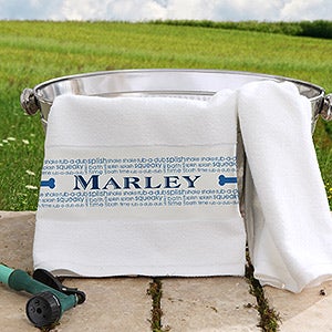 Doggie Delights Personalized Pet Towel