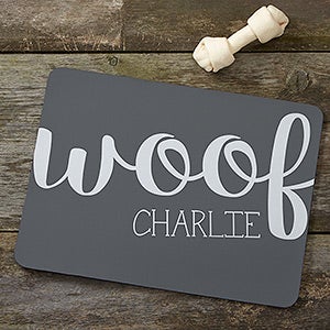 Woof & Meow Personalized Meal Mat