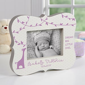 Baby Zoo Personalized 5x7 Picture Frame Block