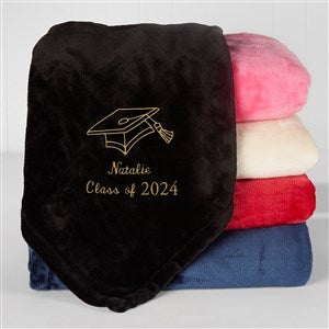 Large Personalized Graduation Fleece Blanket - 60x80