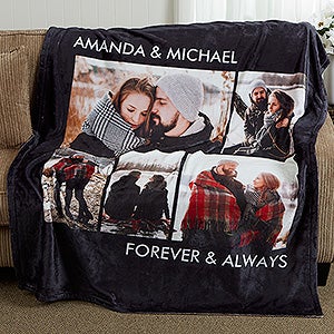 Custom Fleece Photo Blanket 60x80 - 5 Photos