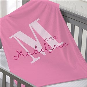 Alphabet Fun Personalized 30x40 Plush Fleece Blanket