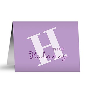 Alphabet Fun Personalized Note Cards