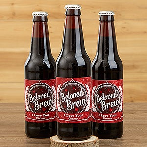 Beloved Brew Personalized Beer Bottle Labels- Set of 6