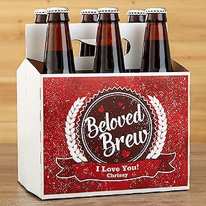 Beloved Brew Personalized Beer Bottle Carrier