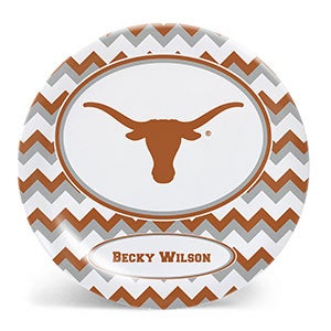 Chevron Collegiate Pride Personalized Tailgate Collection - 10 Plate