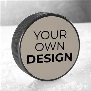 Design Your Own Personalized Hockey Puck- Tan